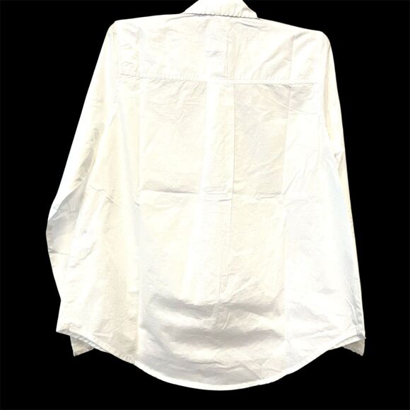 NWT Sundance Eyelet Tuxedo Pleated Shirt Button Up Crochet Embroidered White M - Picture 4 of 11